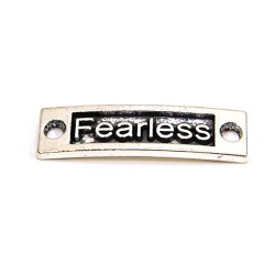 Конектор "Fearless", 9х15 мм, металевий, колір сталевий