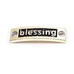 Конектор "blessing", 9х15 мм, металевий, колір сталевий