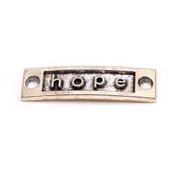 Конектор "hope", 9х15 мм, металевий, колір сталевий
